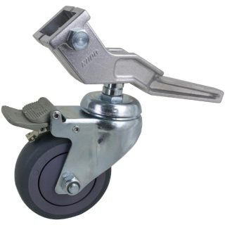 Kupo KC-100G | Dia 100mm Caster w/ Brake, w/ 30mm Square Adapter (set for 3)