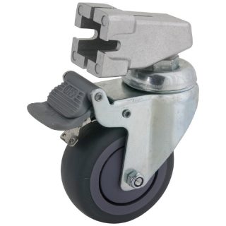 Kupo KC-080S | Dia 75mm Caster w/brake, w/ Square Adapter (set of 3)